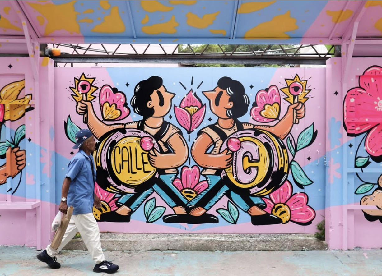 Intervención de Imon Boy en Calle C - Distrito creativo